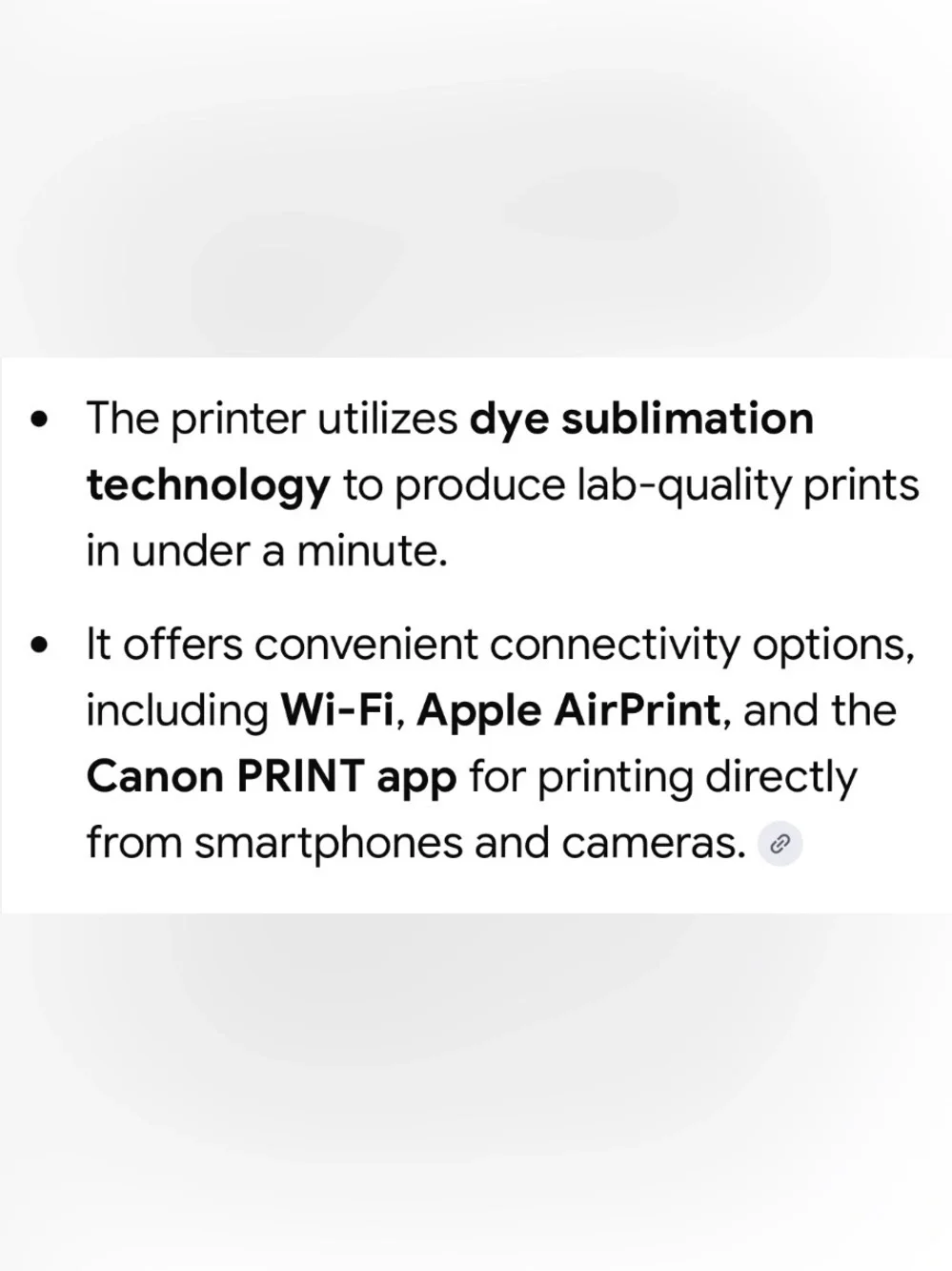 NEW Canon SELPHY Compact Photo Printer CP1300 - White - Picture 7 of 7